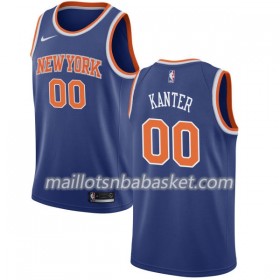 Maillot Homme New York Knicks Enes Kanter 00 Nike 2017-18 Bleu Swingman